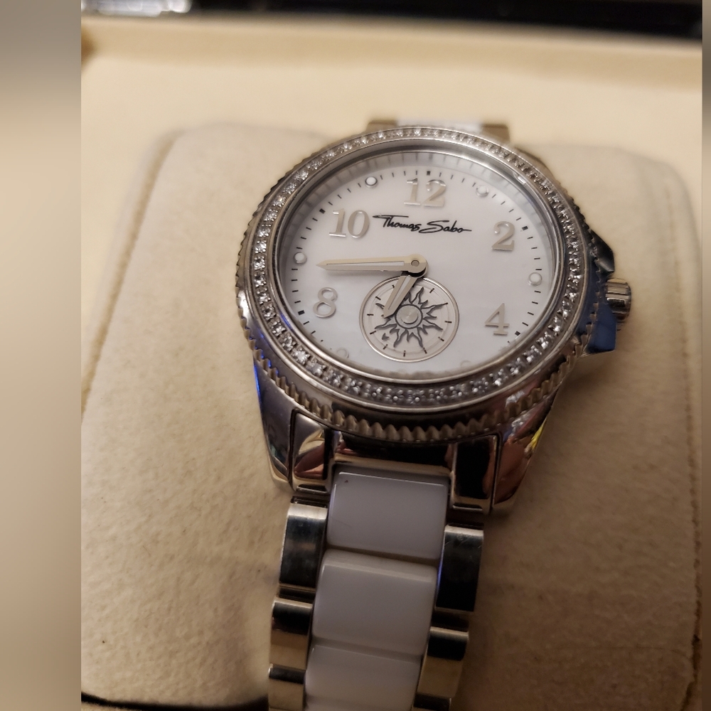 Thomas Sabo Ladies Glam Chic Ceramic Wristwatch - Picture 7 of 11